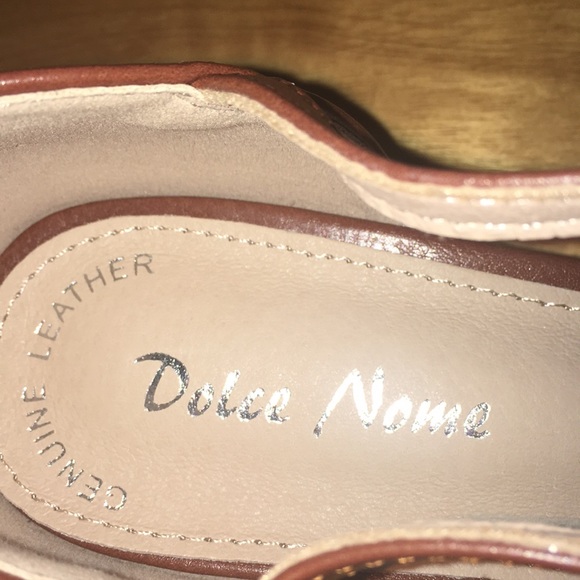 ModCloth Tan Peep Toe Heels - Picture 5 of 7